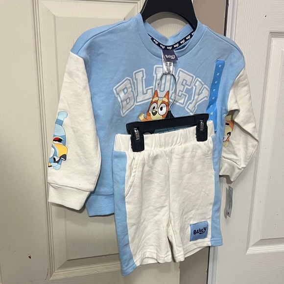 Bluey Kids Matching Set - Blue and White - Picture 3 of 8
